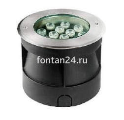 Встраиваемый LED-прожектор 12-диодный 12/24VDC IP67, Д=180 мм MONO Встраиваемый LED-прожектор 12-диодный 12/24VDC IP67, Д=180 мм MONO
