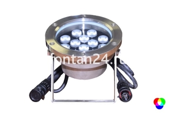 Подводный светодиодный прожектор (LED) 12 диодов, 25°, 12V.DC-RGBW
