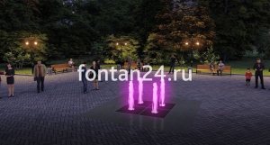 Пешеходный фонтанный комплект "Кубик-Рубик малый" 2x2 м Пешеходный фонтанный комплект "Кубик-Рубик малый" 2x2 м